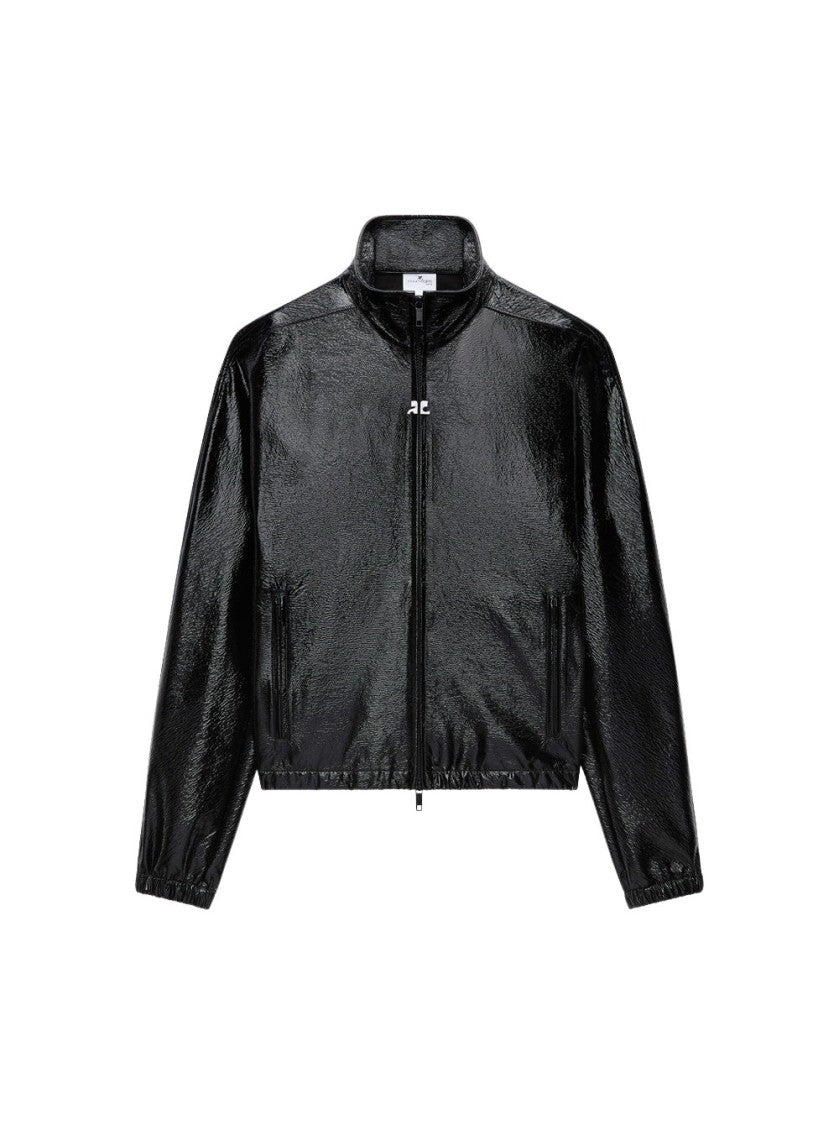 Courrèges Tracksuit Vinyl Jacket Black