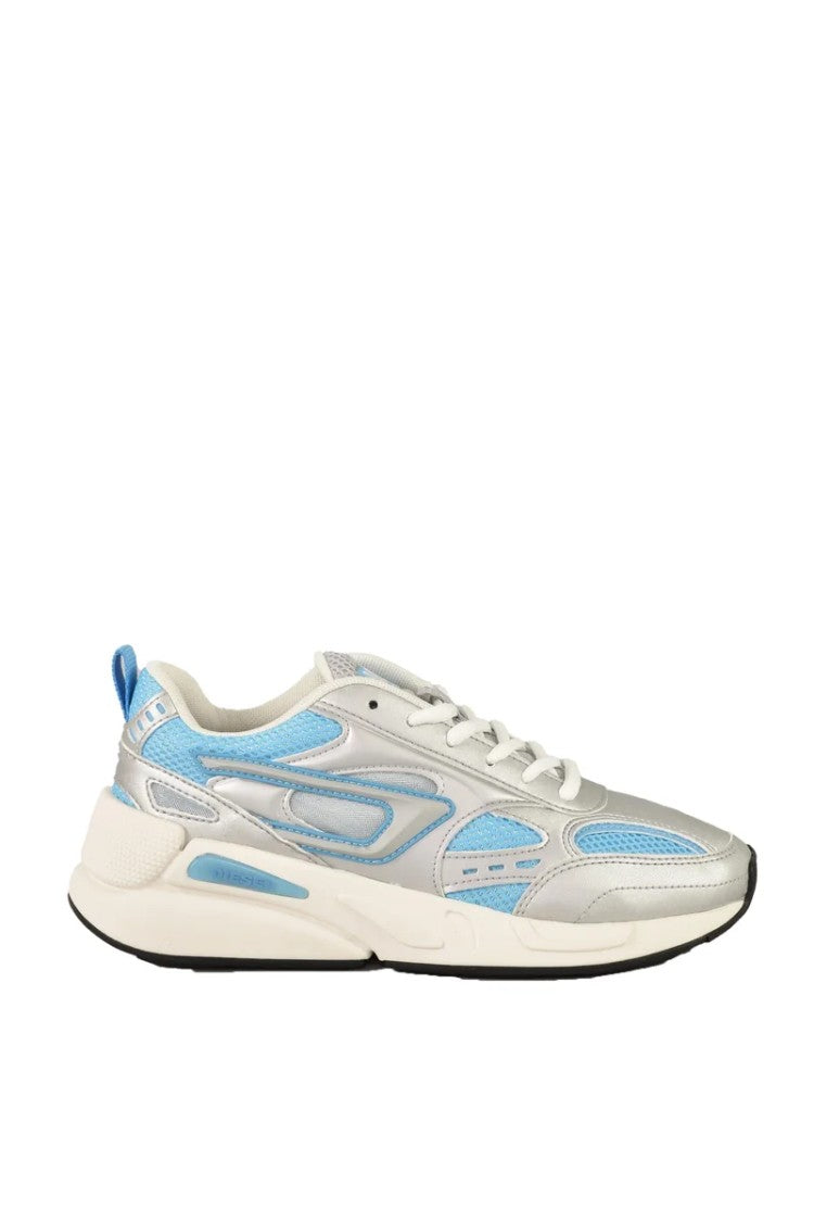 Diesel Grey Layered Polyester Sneakers
