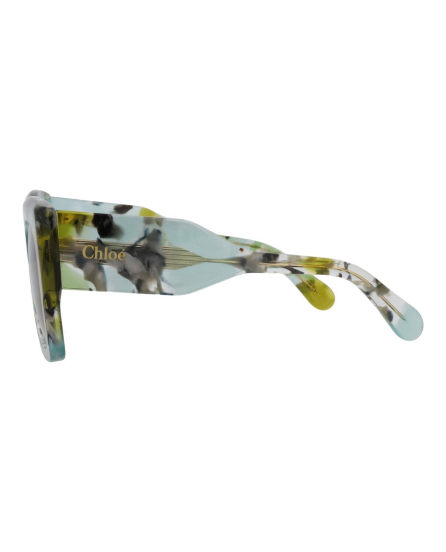 Chloé Square-Frame Recycled Acetate Sunglasses