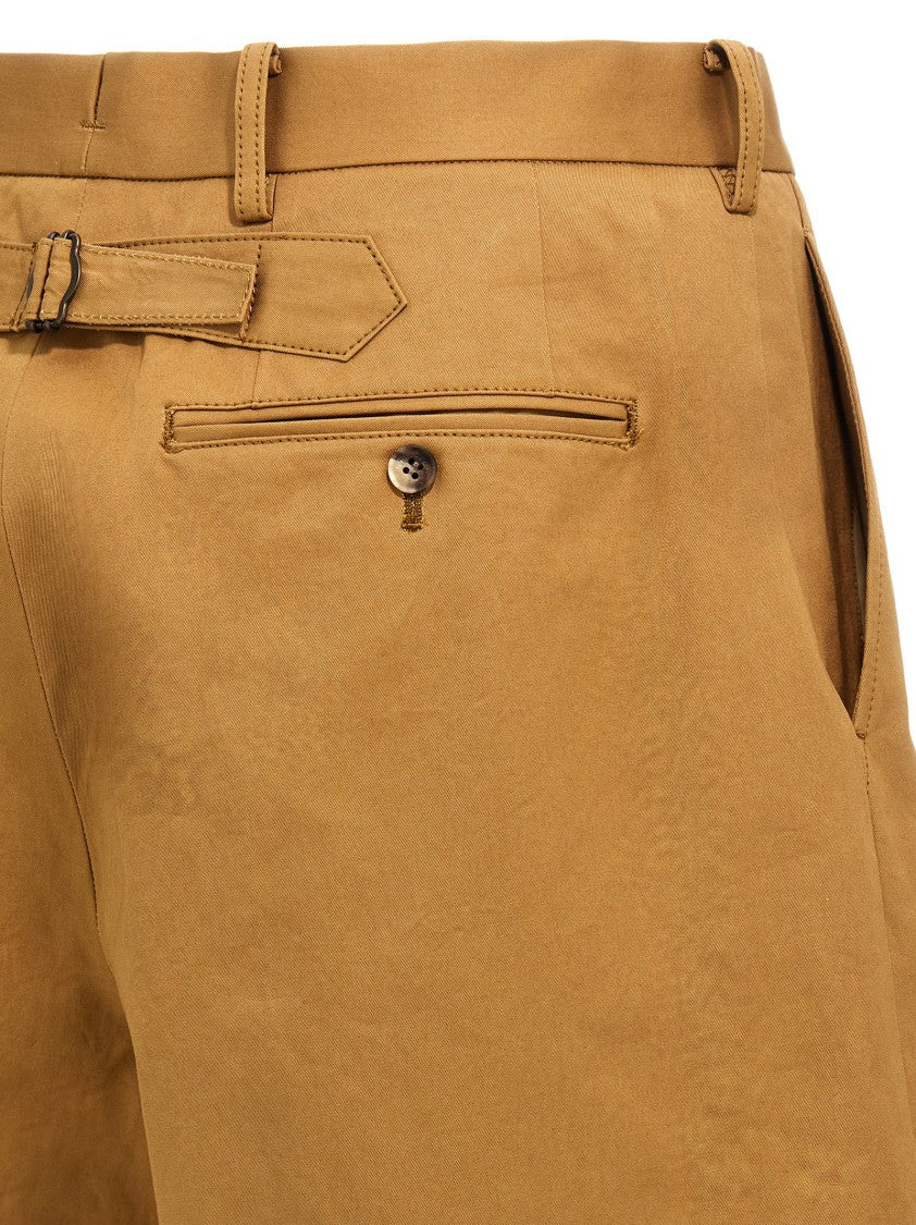 Comme Des Garçons Wide-Leg Pleated Pants With Adjustable Back Strap