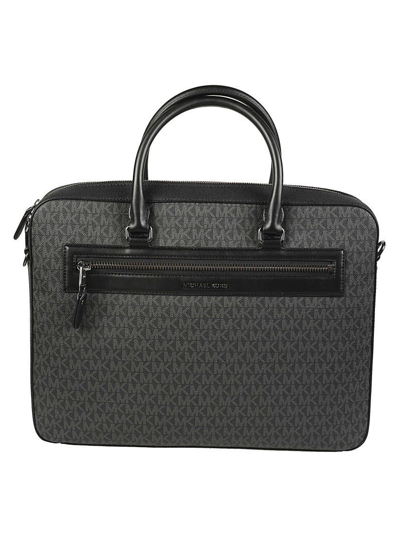 Michael Kors Jet Set Dark Patterned Pvc Briefcase
