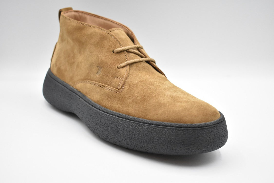 Tod's Laced Boots With Suede Upper