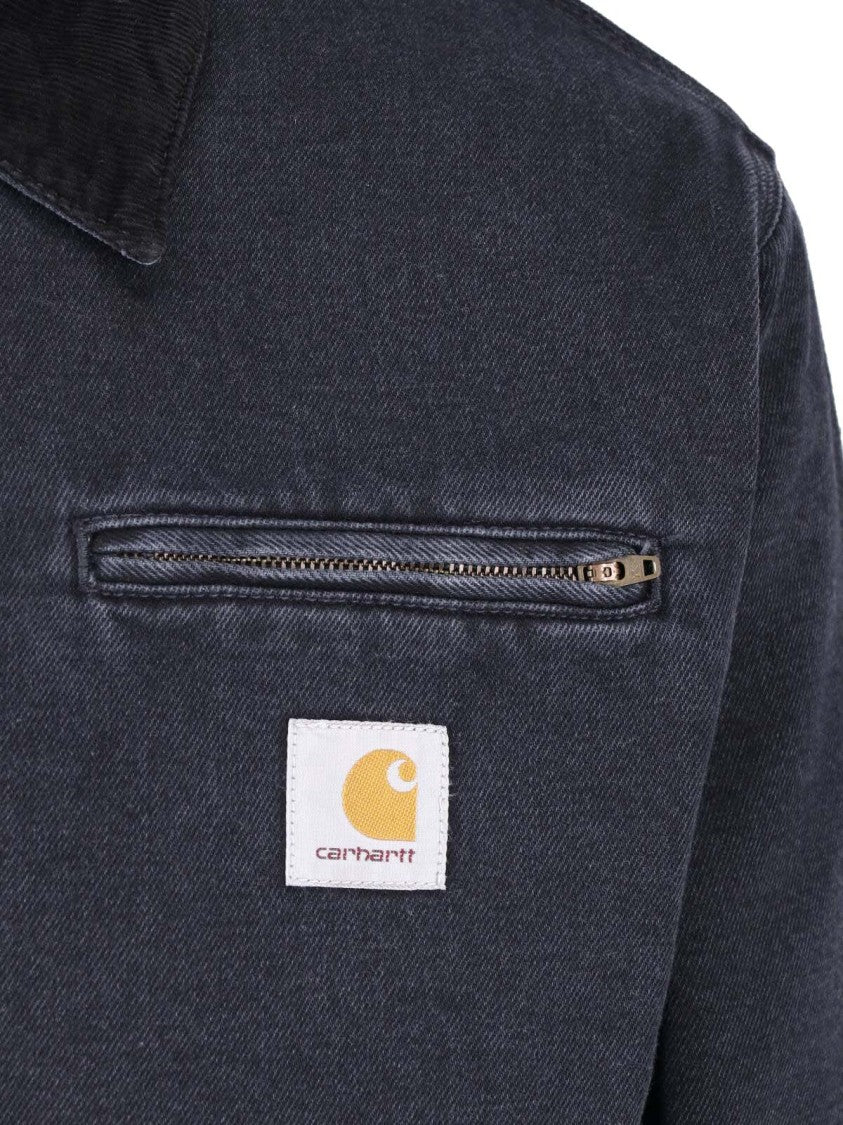 Carhartt Wip Black Og Detroit Cotton Jacket