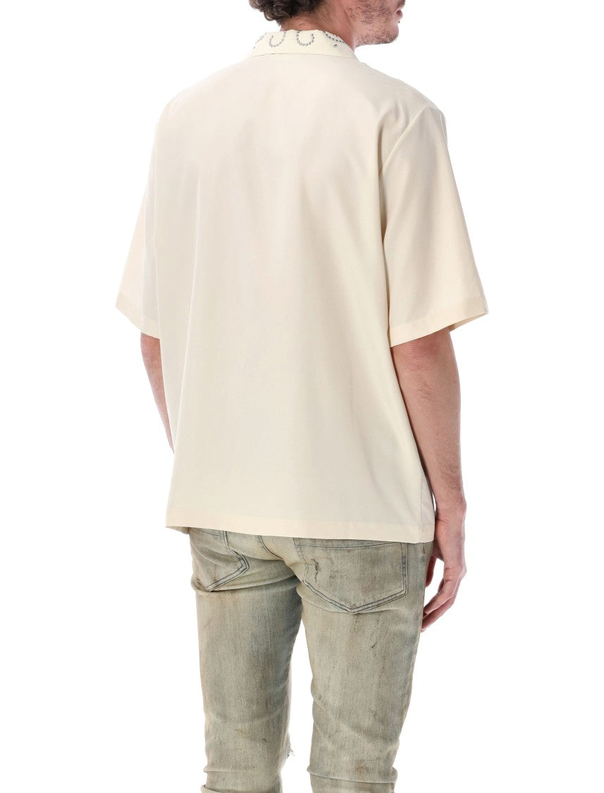 Amiri Stud Camp Stud Embellished Shirt