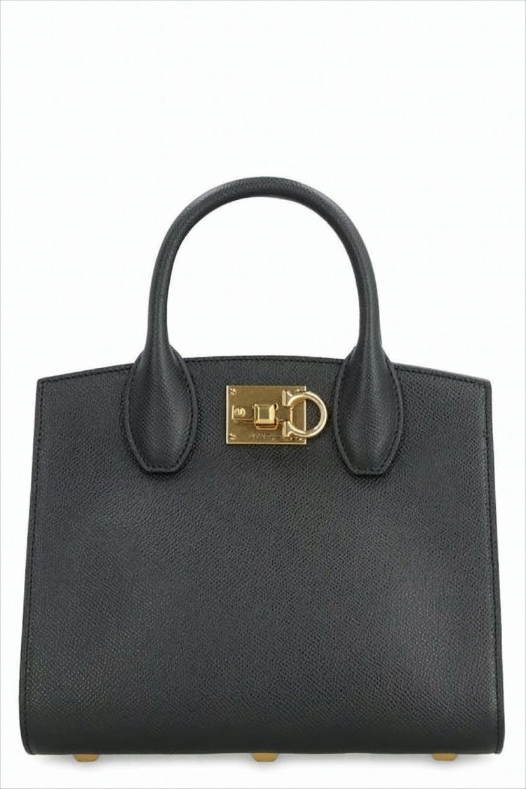 Salvatore Ferragamo Textured Calf Leather Tote Bag