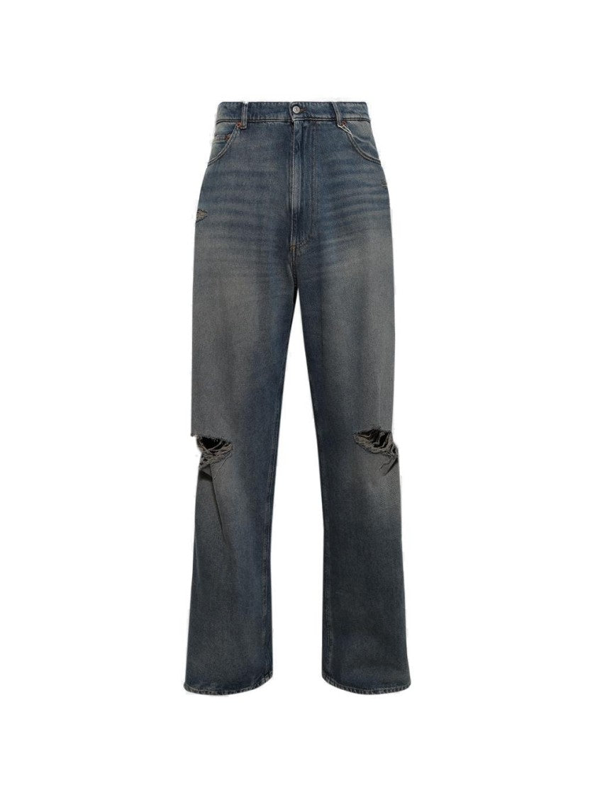 Mm6 By Maison Margiela 5 Pocket Jeans Grey Blue