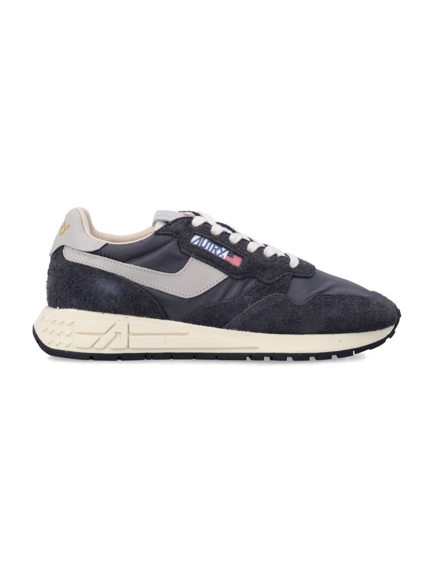 Autry Reelwind Retro Suede Nylon Running Sneakers