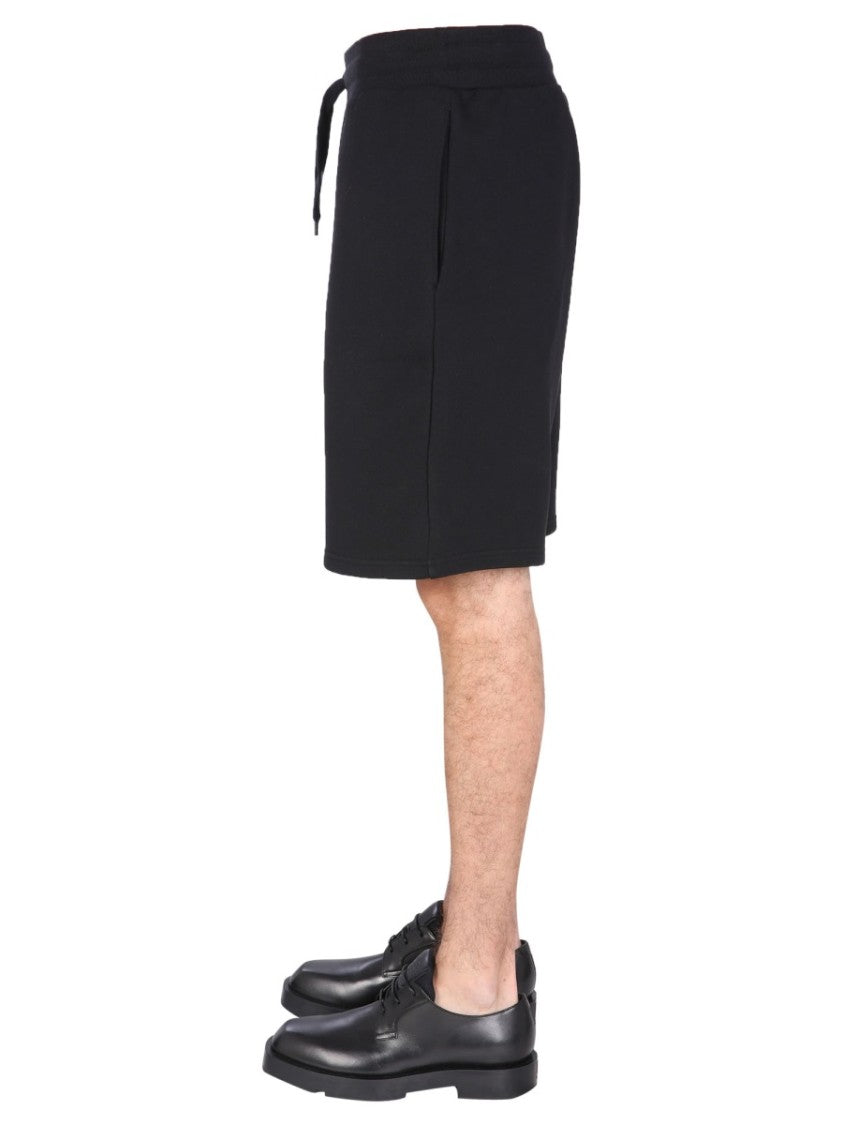 Moschino Relaxed Fit Black Bermuda Shorts