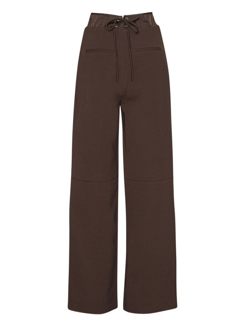 Rotate Wide-Leg Trousers With High Waist