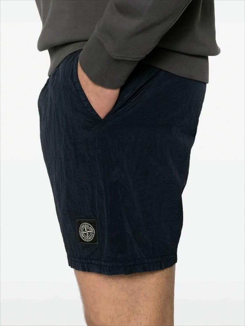 Stone Island Mid-Thigh Black Stone Island Shorts