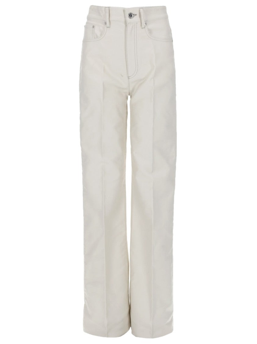 A.P.C. High Waisted Cotton Straight Leg Jeans