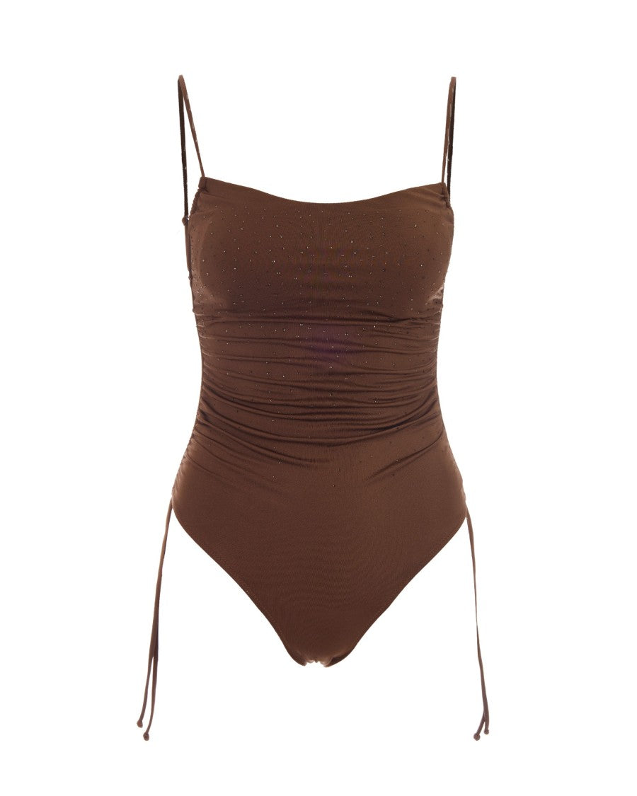 Mc2 Saint Barth One-Piece Swimsuit With Adjustable Ruching
