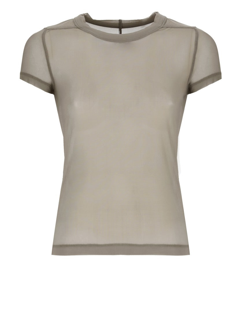 Rick Owens Fitted Sheer Grey T-Shirt