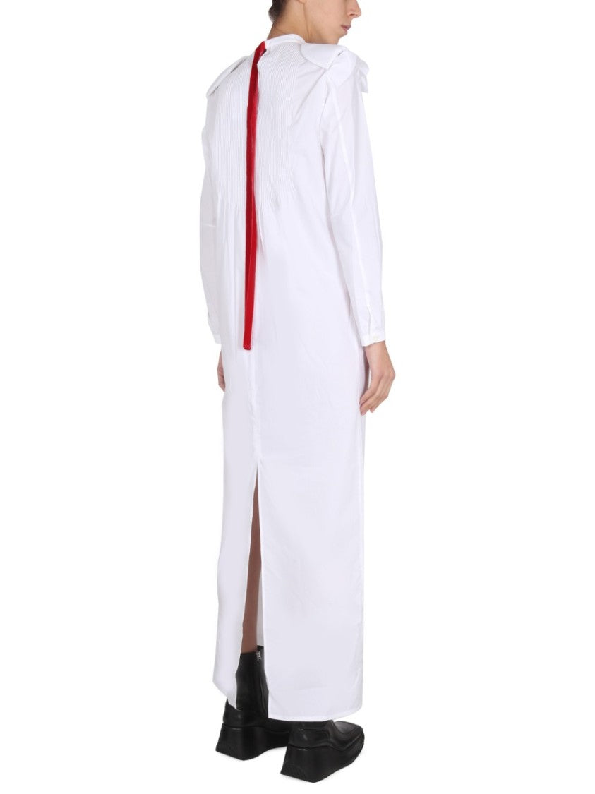 Raf Simons Long White Shirt Dress