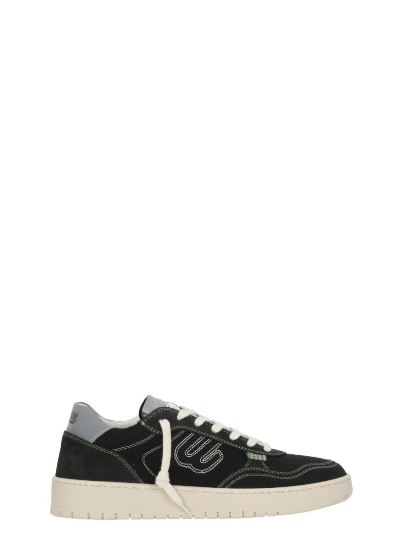 Evenu Equal Black Suede Low-Top Sneakers