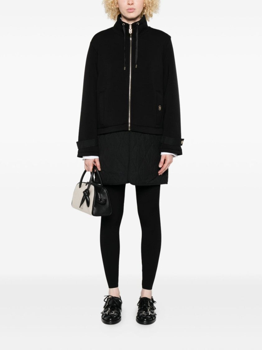 Liu Jo Fitted Black Jacket With High Collar