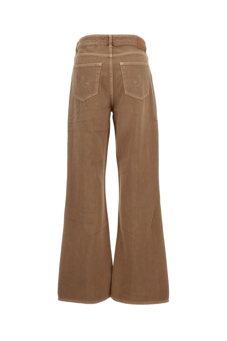 Ag Straight-Leg Jeans In Classic Beige