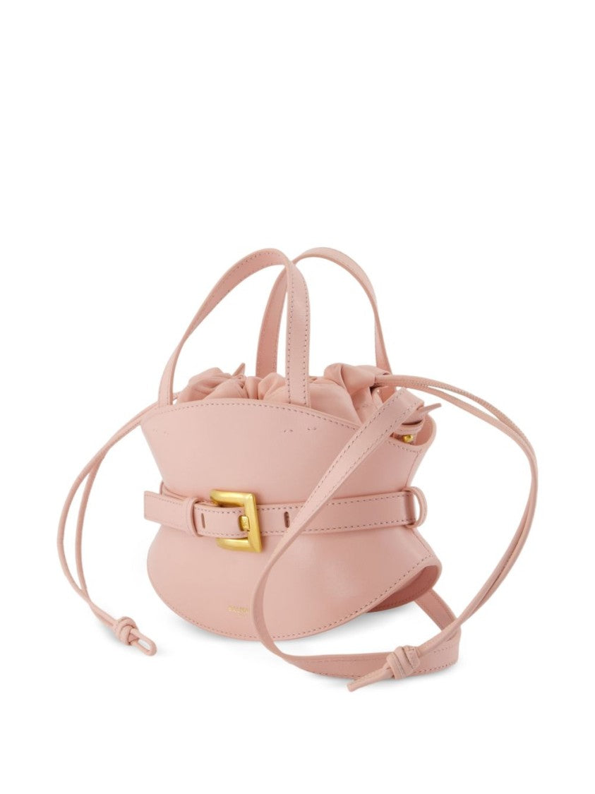 Balmain Pink Curved Silhouette Handbag