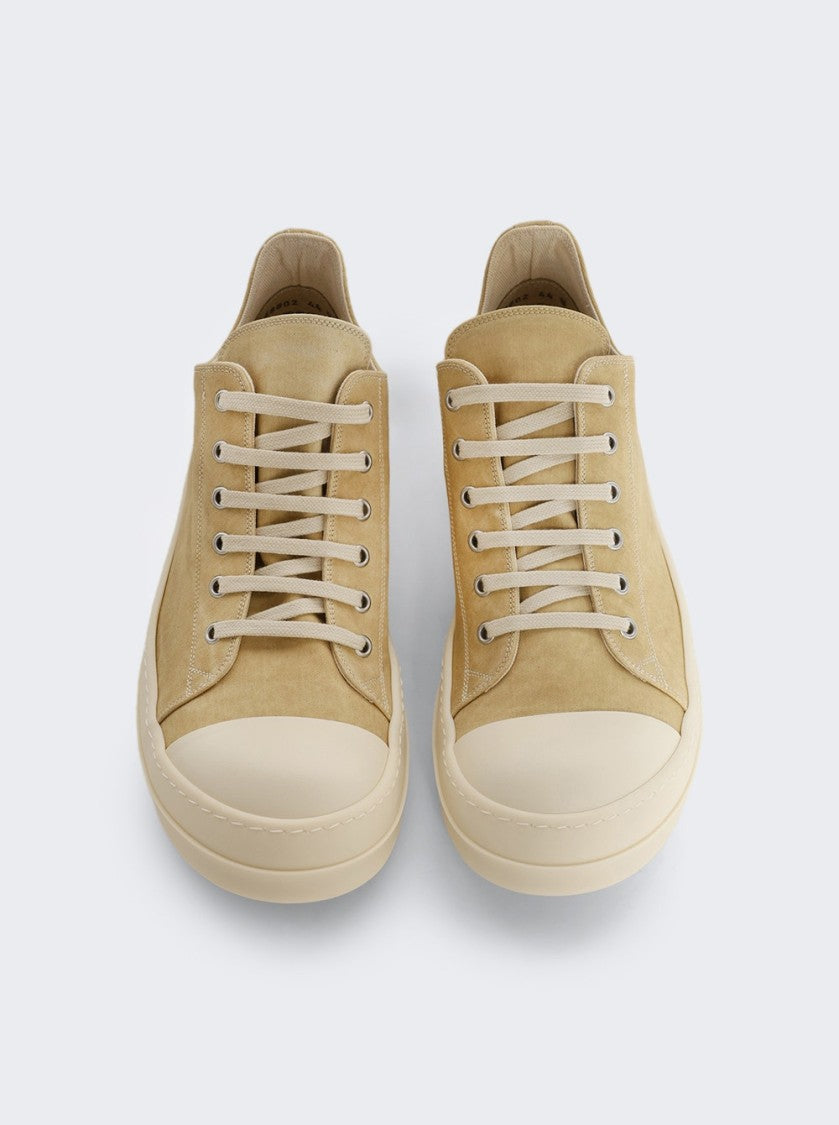 Drkshdw By Rick Owens Hollywood Low Sneakers Parchment And Milk