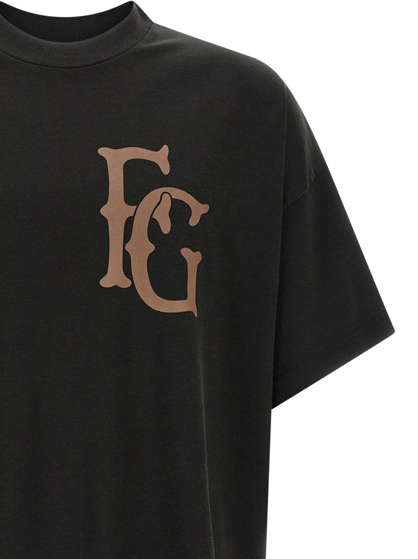 Fear Of God Cotton And Viscose Blend T-Shirt With Embossed Logo