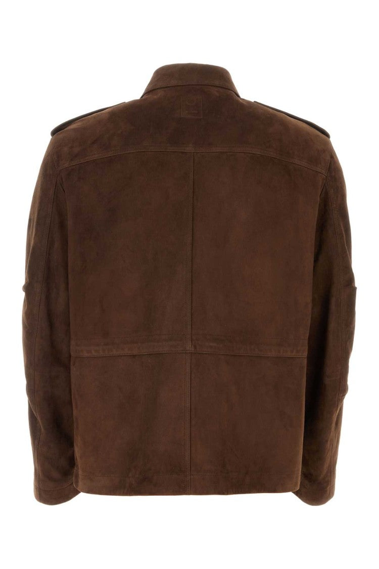 Salvatore Ferragamo Brown Suede Jacket