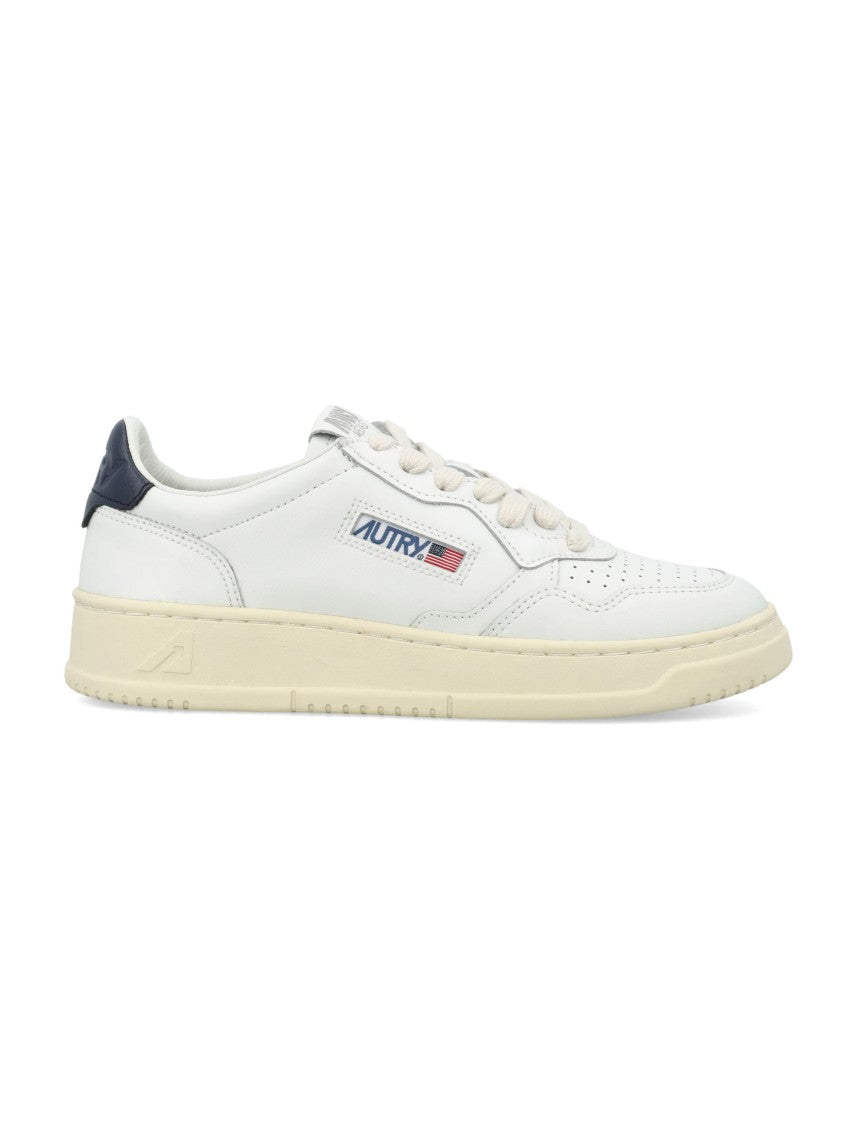 Autry Medalist Leather Low Sneakers White Space