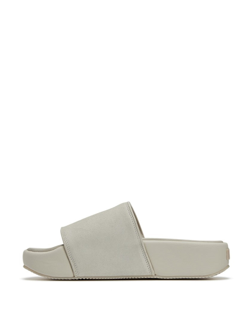 Y-3 Slide Sandals With Wide Leather Strap