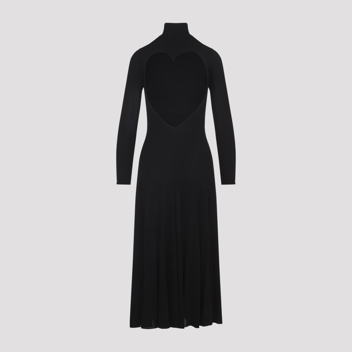 Alaïa High-Neck Dress With Heart-Shaped Back Cutout