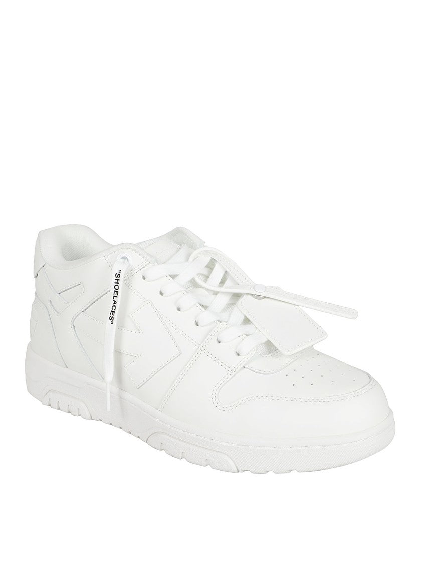 Off-White Low-Top Sneakers With Paneling And Textured Grip