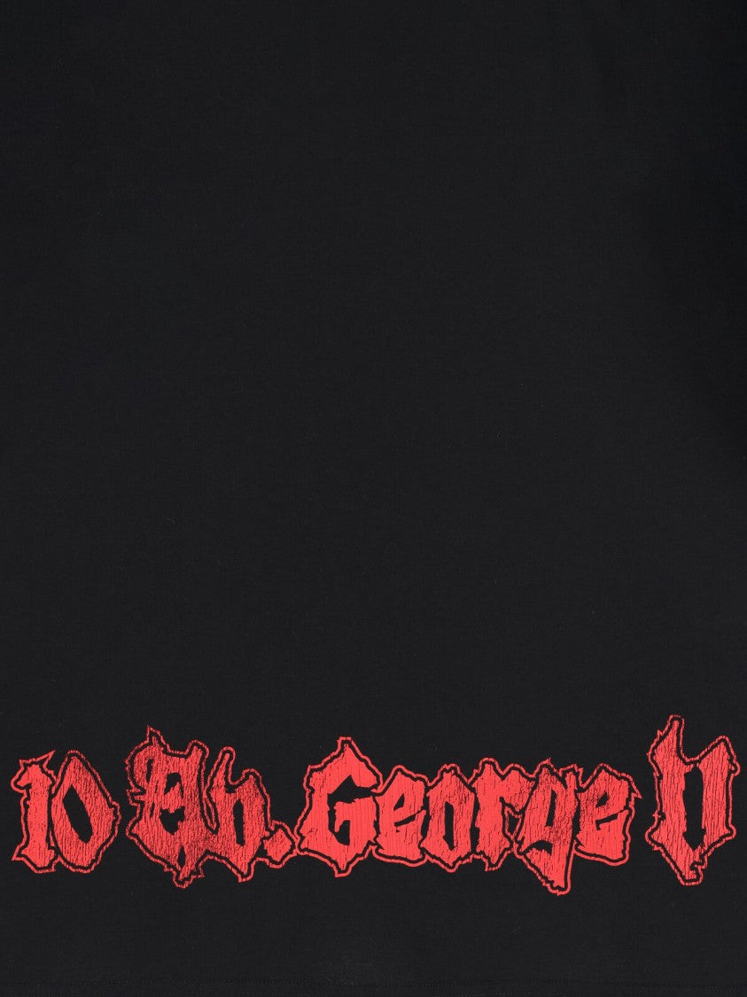 Balenciaga Black Salon De Couture Cotton T-Shirt