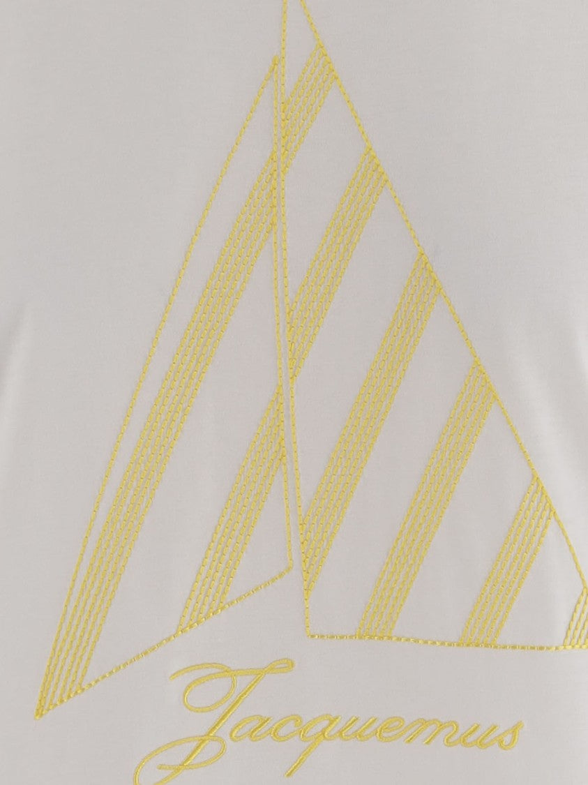 Jacquemus Oversized Cotton T-Shirt With Embroidered Logo
