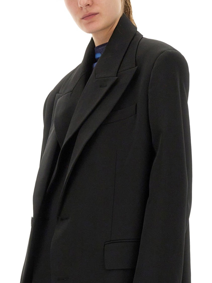 Jean Paul Gaultier Double Layer Coat With Structured Silhouette