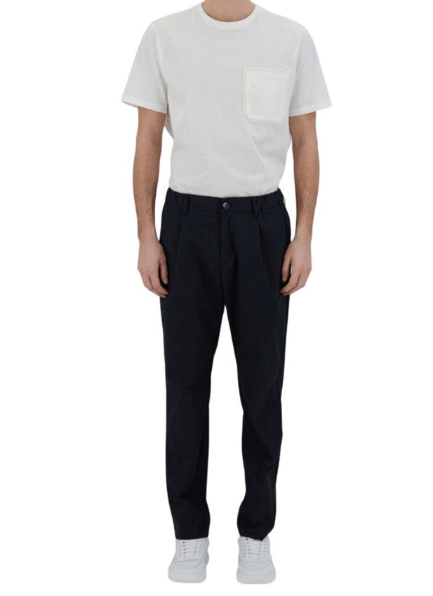 Herno Soft Twill Stretch Pants With Relaxed Fit And Vintage Appeal