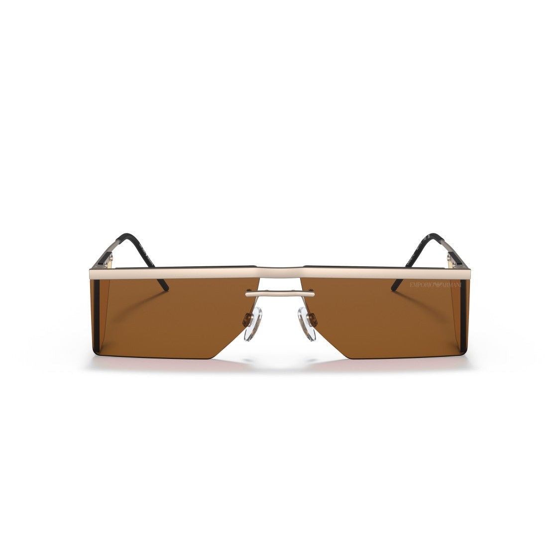 Emporio Armani 2123 Sole Geometric Metal Sunglasses With Gradient Lenses