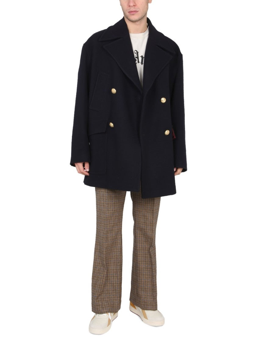 Palm Angels Double-Breasted Coat