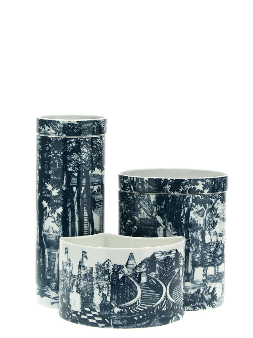 Fornasetti Set Of 3 Candles 'Nel Meanwhile - Eighteenth-Century Garden