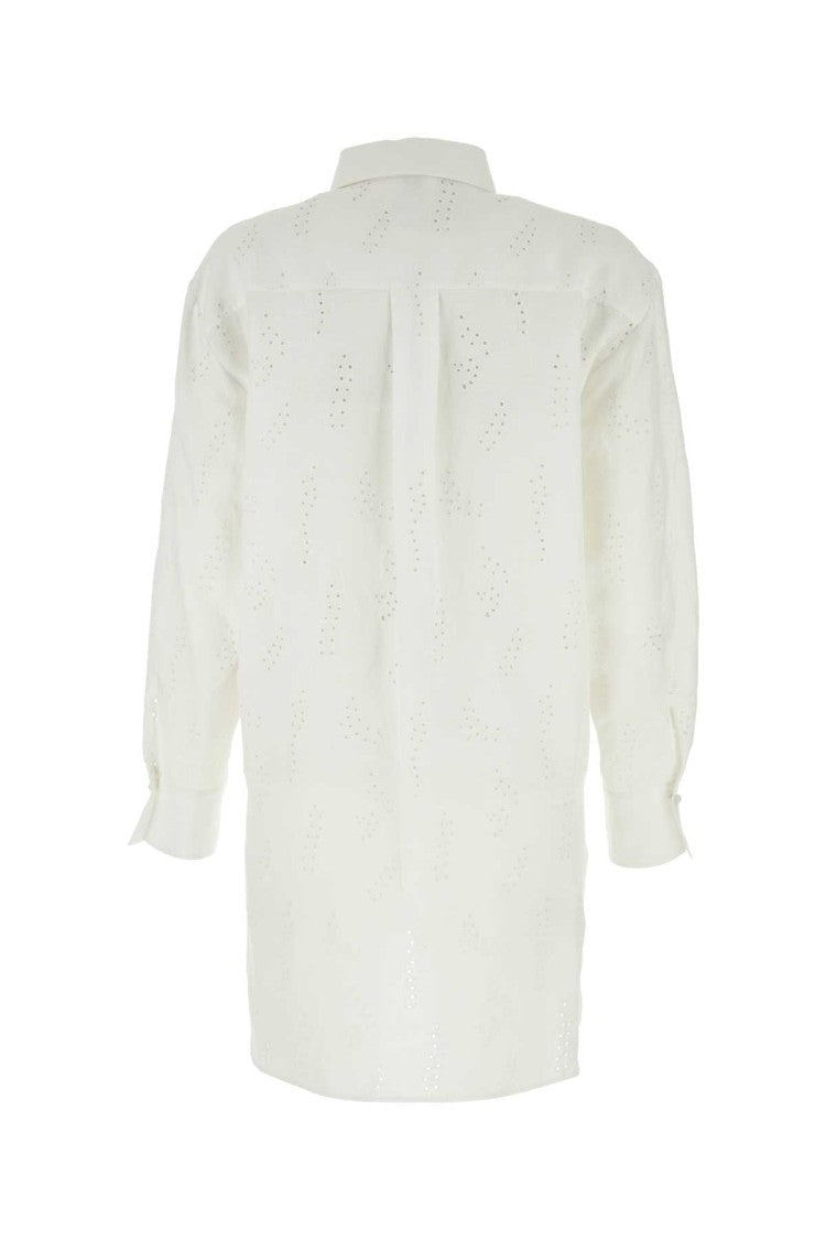 Chloé White Linen Oversize Shirt