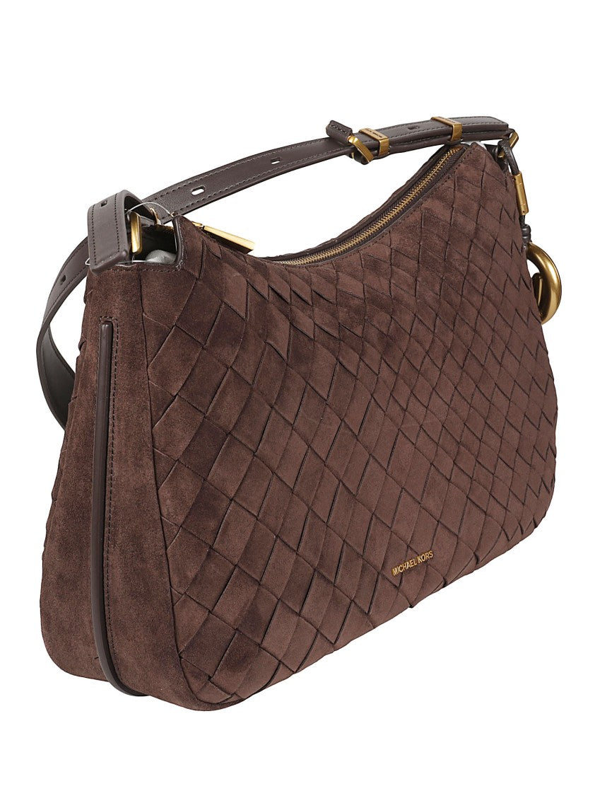 Michael Kors Medium Nolita Woven Calfskin Shoulder Bag