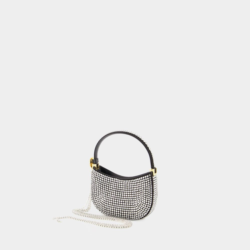 Magda Butrym Micro Vesna Hobo Bag - Black - Strass