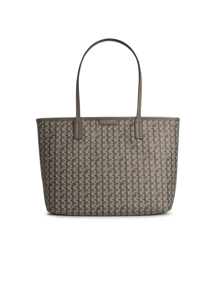 Tory Burch Ever-Ready' Small Grey Fabric Shopping Bag