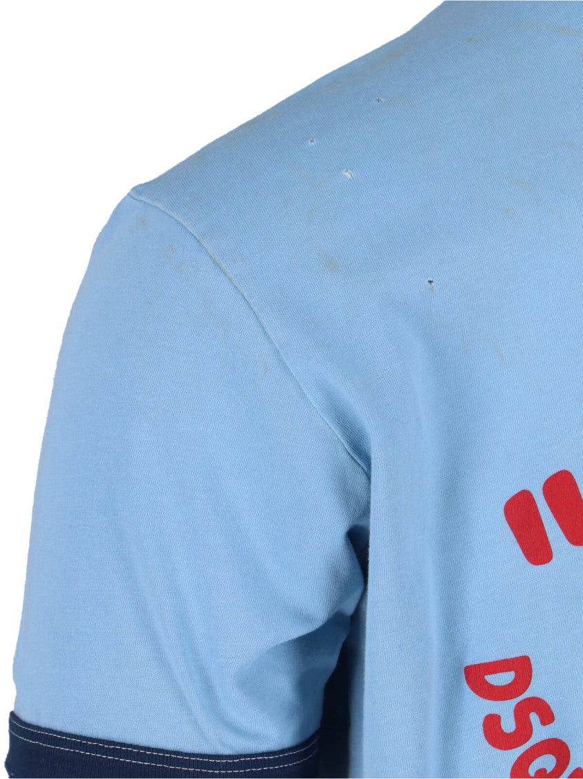 Dsquared2 Logo' T-Shirt – Light Blue