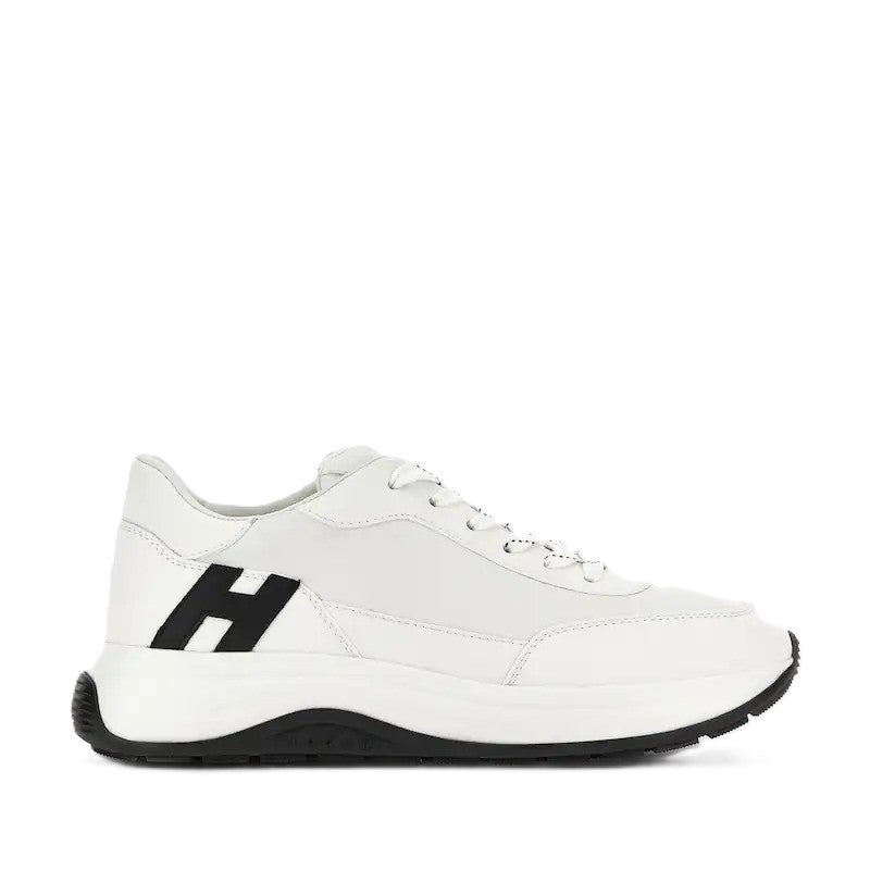 Hogan Modern White Chunky Sole Leather Sneakers