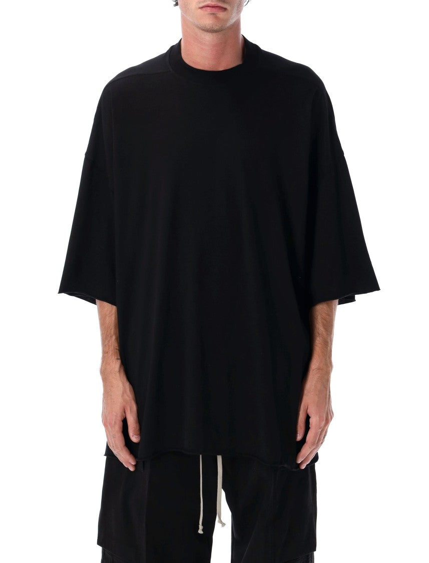Drkshdw By Rick Owens Tommy T Oversized Black Cotton Jersey T-Shirt