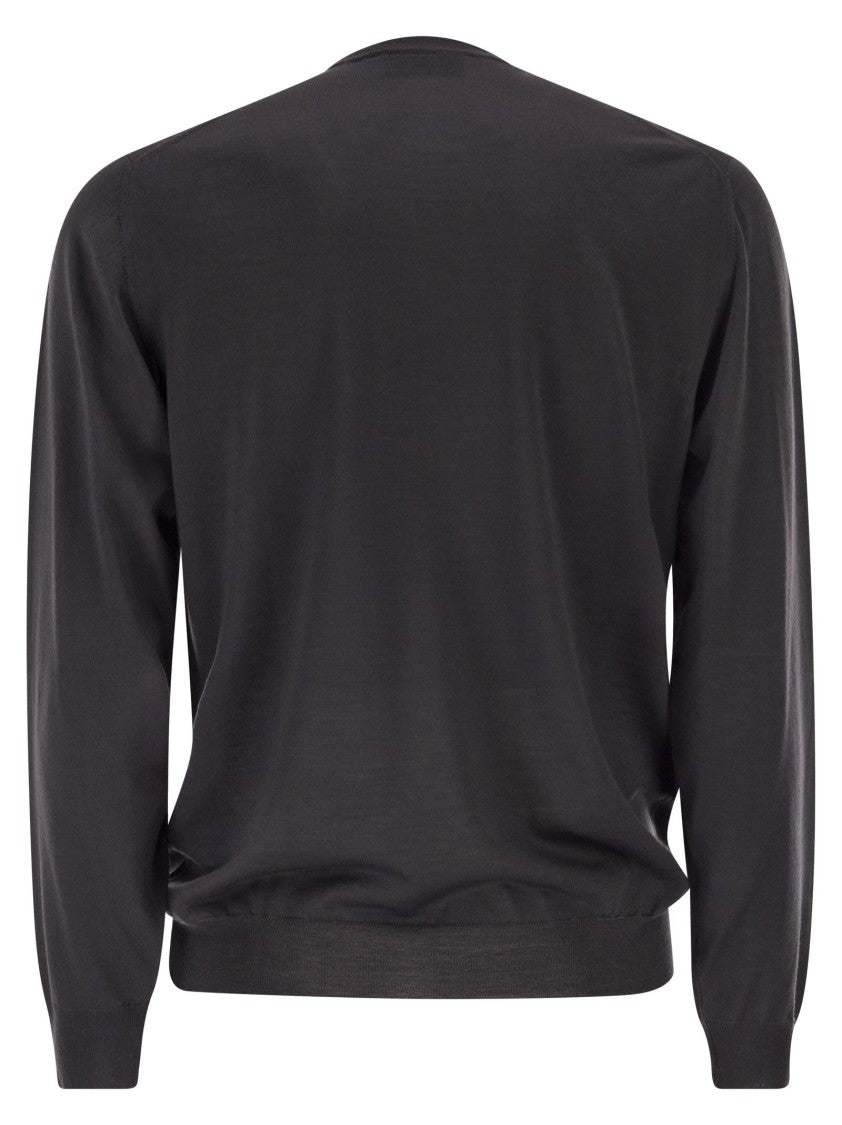 Fedeli Argentina - Crew-Neck Sweater In Superfine Wool