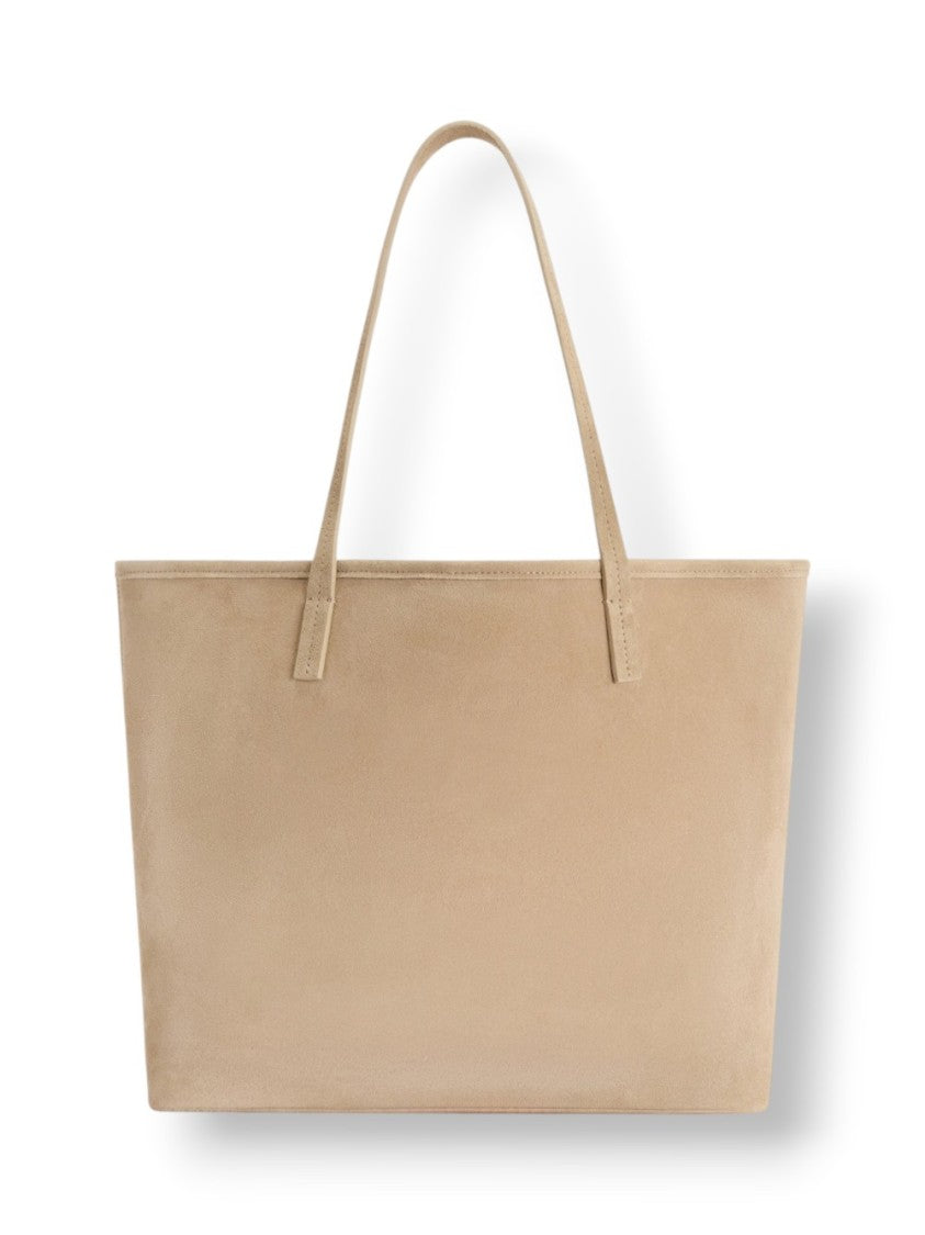 Mc2 Saint Barth Beige Suede City Crossbody Bag