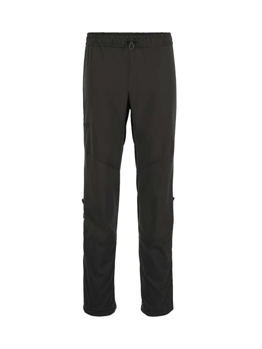 Klattermusen Elegant Black Straight Pants With Adjustable Drawstring And Minimalist Design
