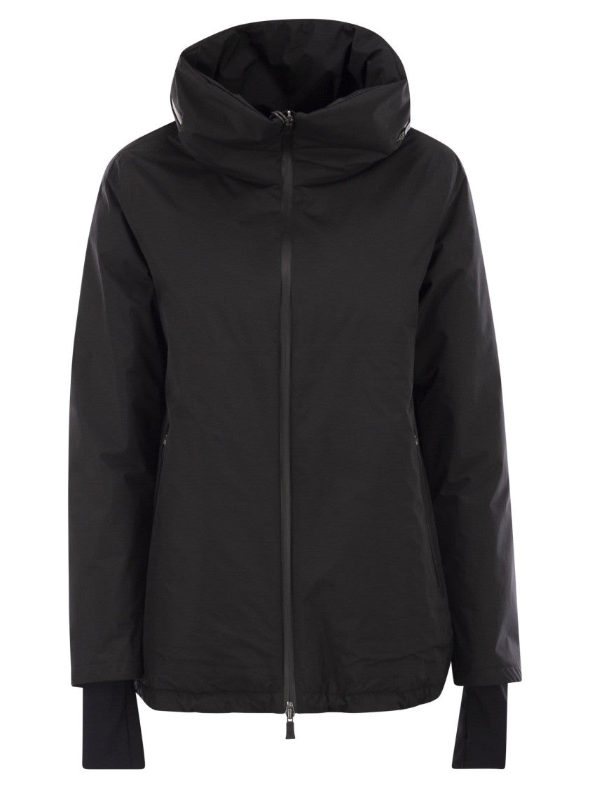 Herno A-Shaped Down Jacket With Hood, 2 Layers