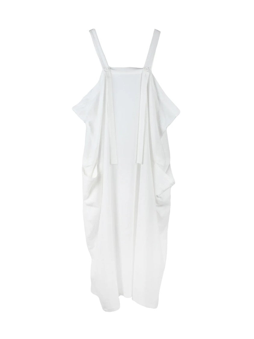 Yohji Yamamoto White Deconstructed Cotton Day Dress