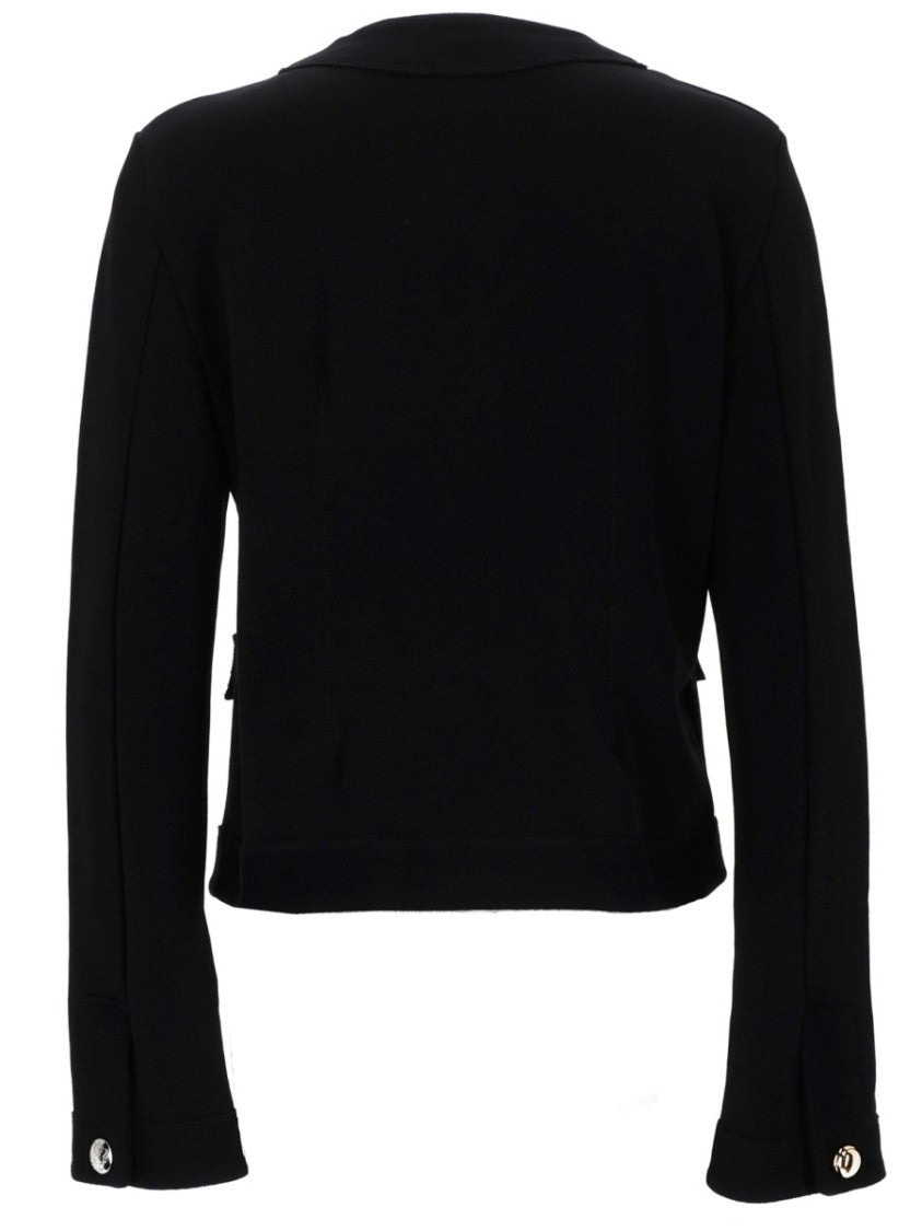 Moschino Cropped Long Sleeves Decorative Cardigan