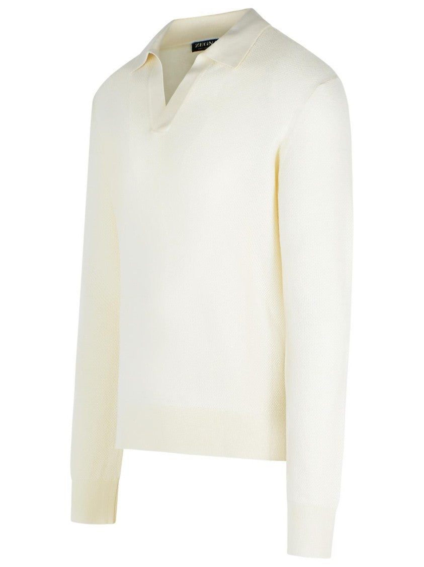 Zegna Oasi' Cream Cashmere Sweater